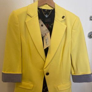 NWT Ted Baker (Women's) Gathered Arm Detail Blazer in Size 1